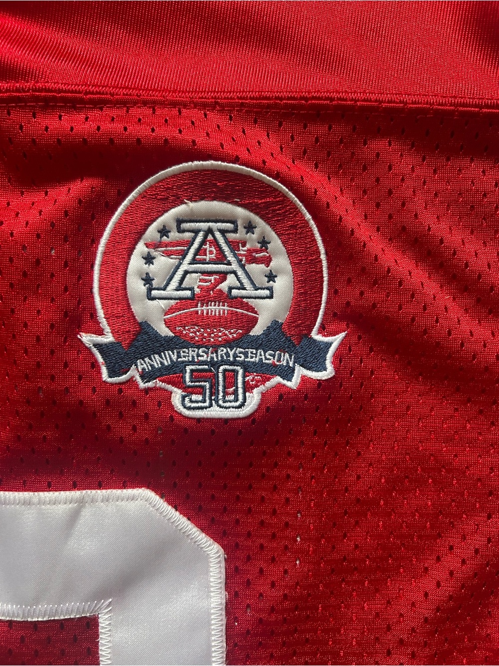 Vintage Reebok NFL Patriots Wes Walker NFL 50th Anniversary Jersey Size 50 - Picture 4 of 11